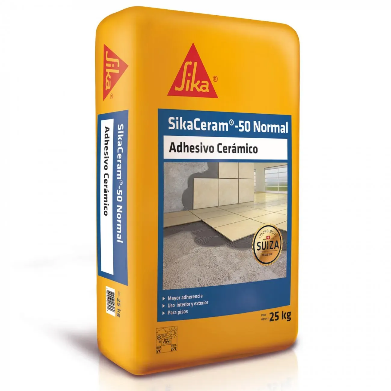 ADHESIVO CERÁMICO 25 KG SIKACERAM -TX 50 GRIS SIKA