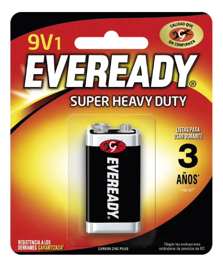 BATERÍA 9V EVEREADY EXTRA-DURACIÓN / SUPERSTORE