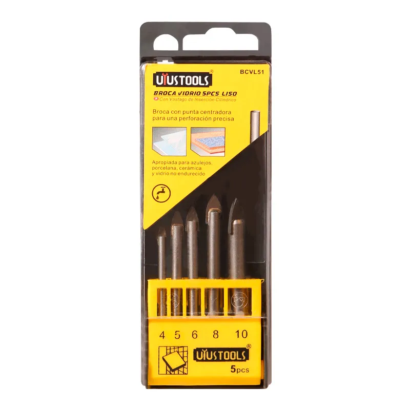 BROCA CERAMICA VIDRIO (4-10MM) LISO UYUSTOOLS SET 5 UN
