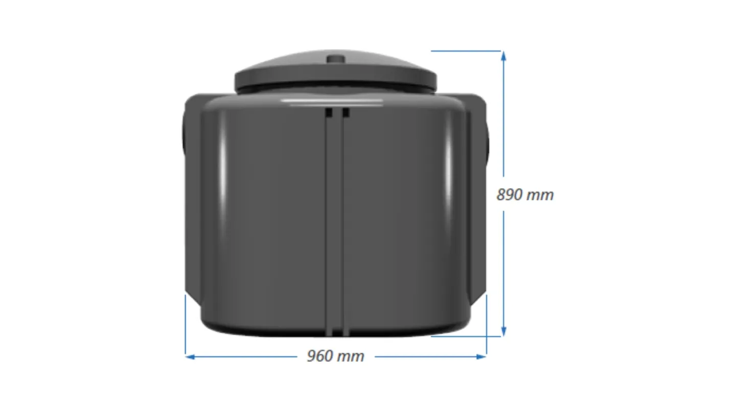 DESGRASADORA 240 L CAMARA INFRAPLAST GRIS