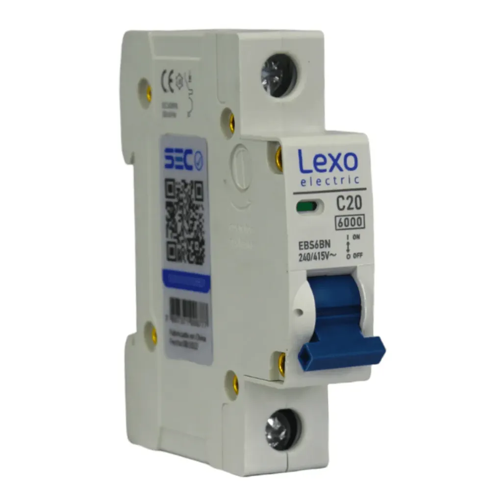 AUTOMÁTICO 20-amp 6KA, C, 1X20A INTERRUPTOR