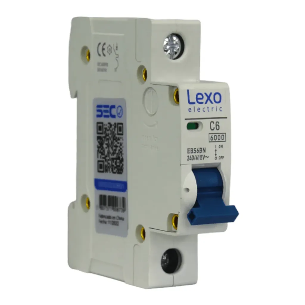 AUTOMÁTICO 6-amp 6KA, C, 1X6A INTERRUPTOR