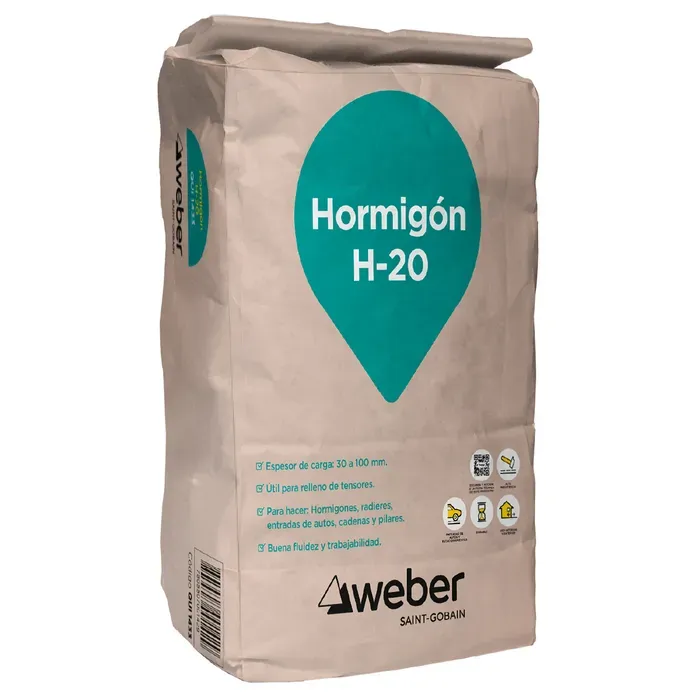 HORMIGON H20 WEBER SACO 25 KG MORTERO