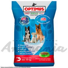 Alimento Optimus 15 kg 21% Proteina