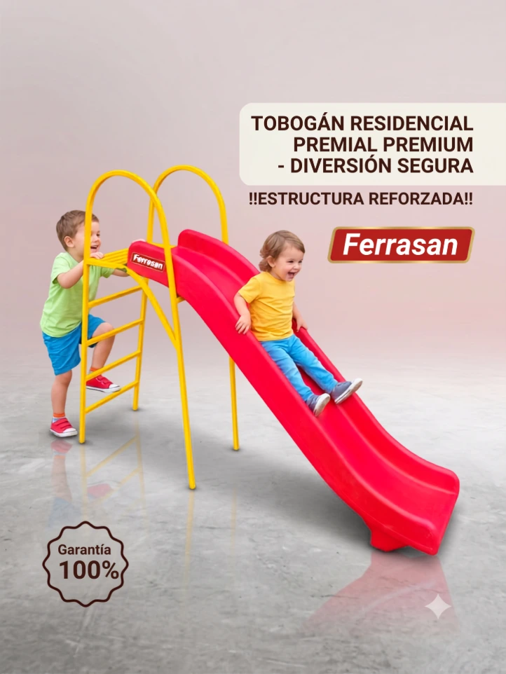 Tobogán Mini con Estructura Metálica Reforzada