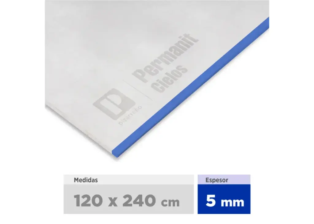 Fibrocemento 5MM 1.2X 2.4 mts (Internit)