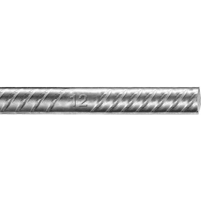Fierro A-63 estriado 12mm x 6 mts